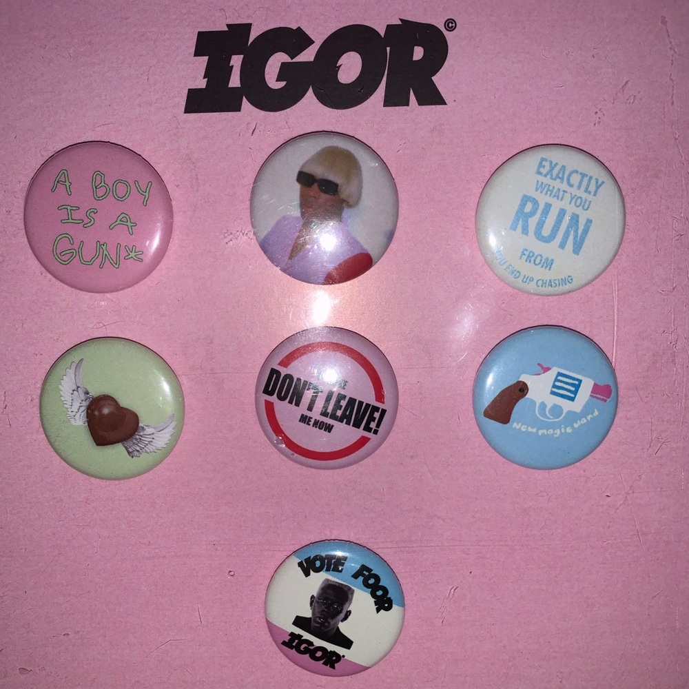 tyler the creator IGOR buttons